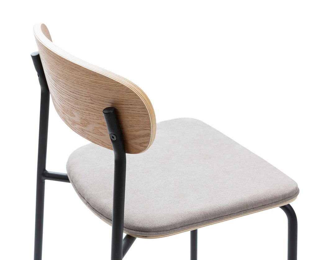 Adriana Stool Taupe-Black legs / Σκαμπώ κουζίνας-μπαρ