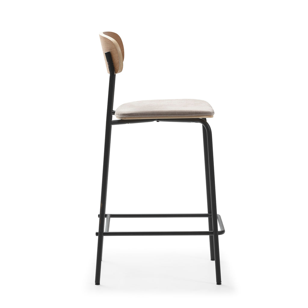 Adriana Stool Taupe-Black legs / Σκαμπώ κουζίνας-μπαρ