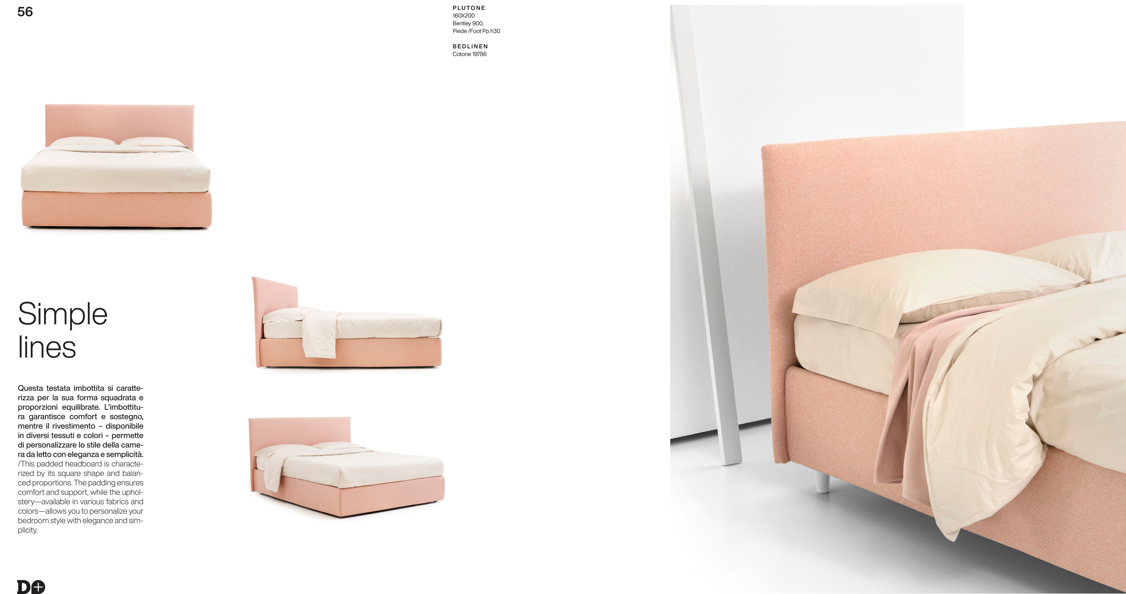 Plutone Bed / Ντυμένο κρεβάτι με αποθηκευτικό χώρο