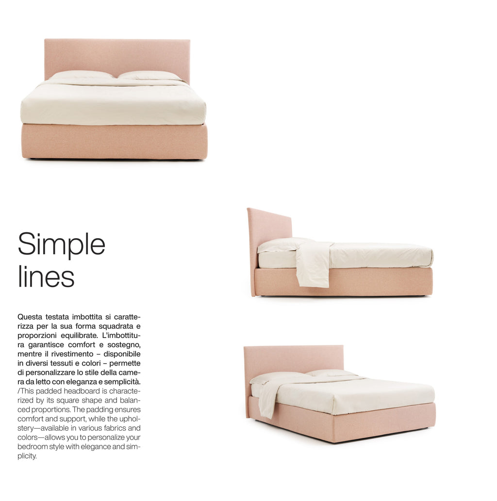 Plutone Bed / Ντυμένο κρεβάτι με αποθηκευτικό χώρο