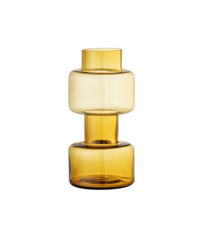 Benette Vase, Yellow, Glass / Βάζο γυαλί - sofa-bed-futon 