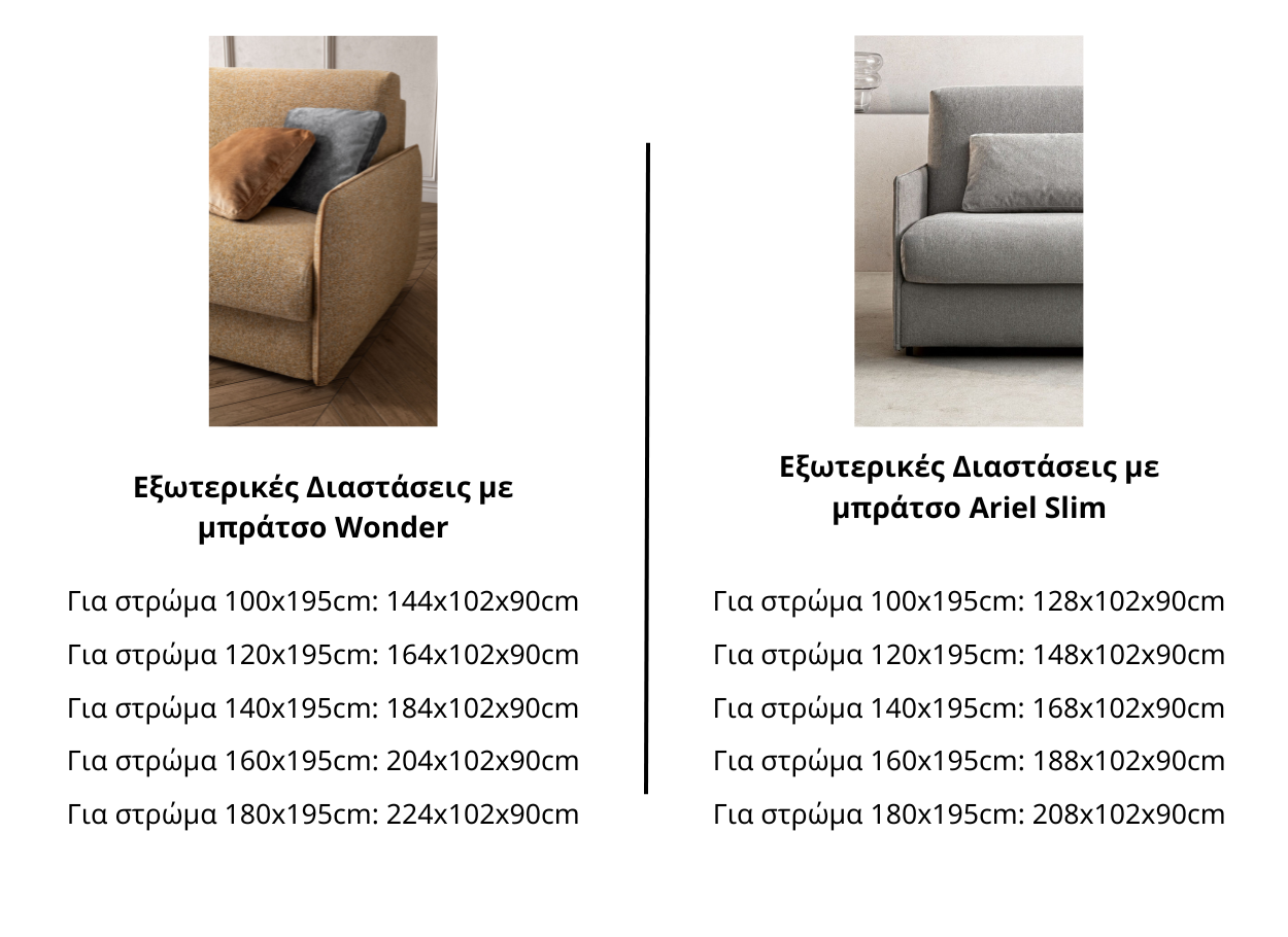 Wonder Καναπές-Κρεβάτι Samoa Divani