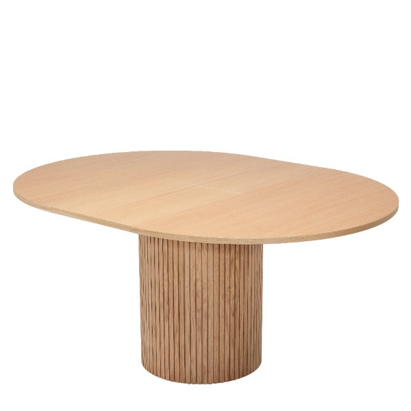 Toscana 120 Extendable Round Dining Table Oak / Επεκτεινόμενο τραπέζι - sofa-bed-futon 