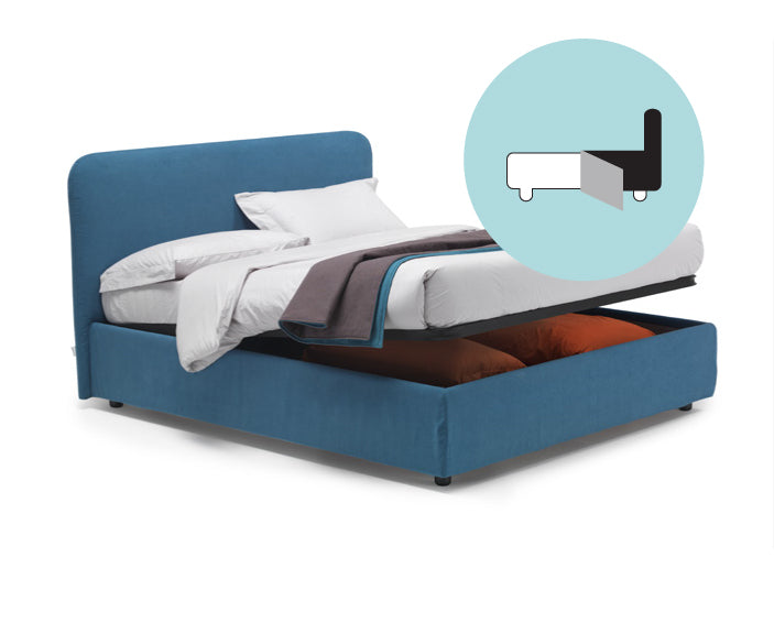 ΔΙΠΛΟ ΚΑΙ ΥΠΕΡΔΙΠΛΟ ΝΤΥΜΕΝΟ ΚΡΕΒΑΤΙ  NOCTIS ΜΕ ΑΠΟΘΗΚΕΥΤΙΚΟ ΧΩΡΟ