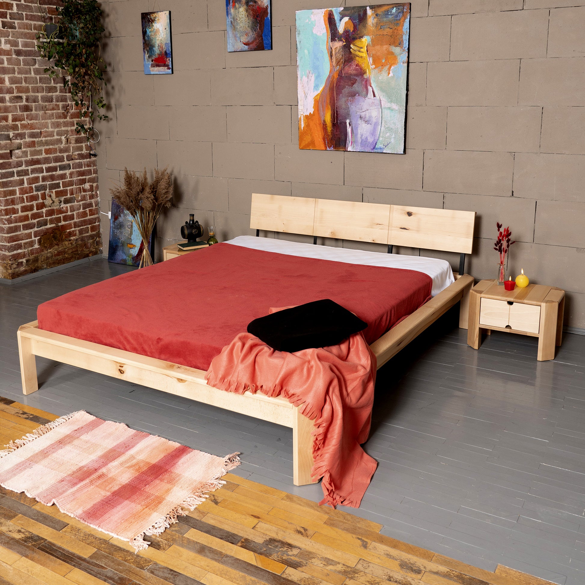 Fiji Bed / Κρεβάτι ξύλινο - sofa-bed-futon 