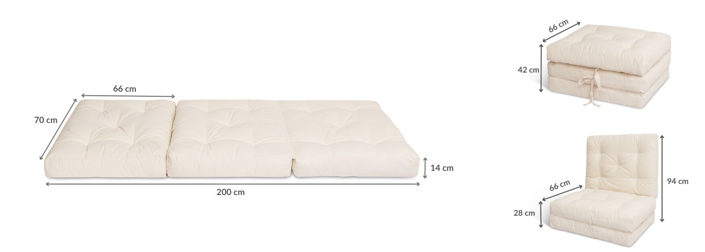 Serifos Futon / φουτόν πτυσσόμενο - sofa-bed-futon 