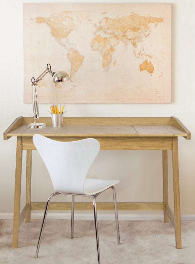 ΞΥΛΙΝΟ ΓΡΑΦΕΙΟ ΜΕ ΘΗΚΕΣ 