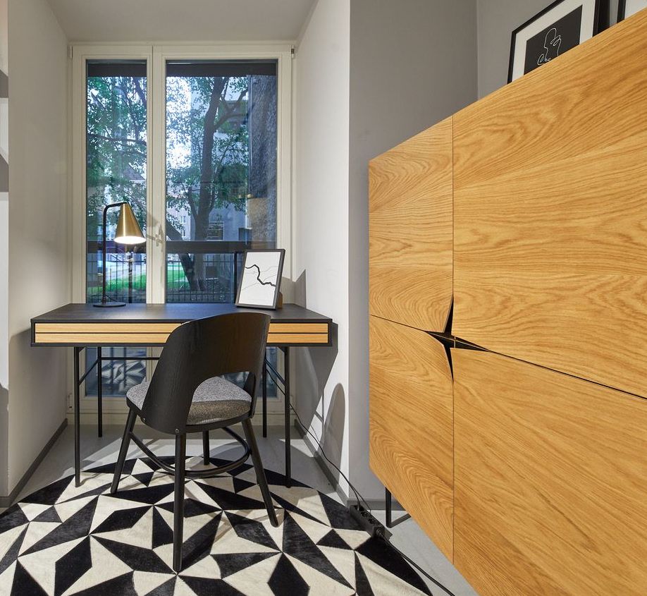 Hamburg Desk wood+metal / Γραφείο μέταλλο-ξύλο