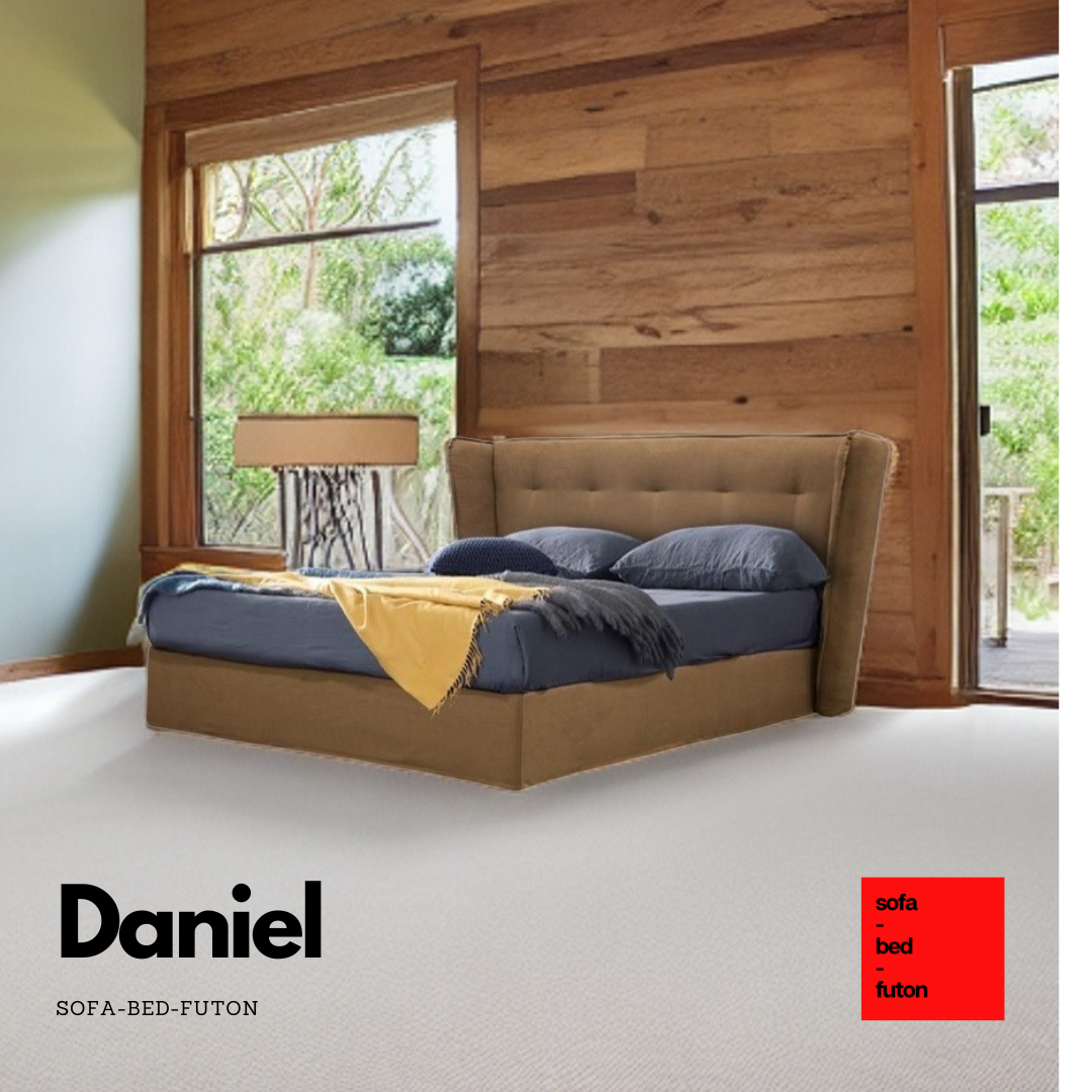 Daniel / Ντυμένο Κρεβάτι - sofa-bed-futon 