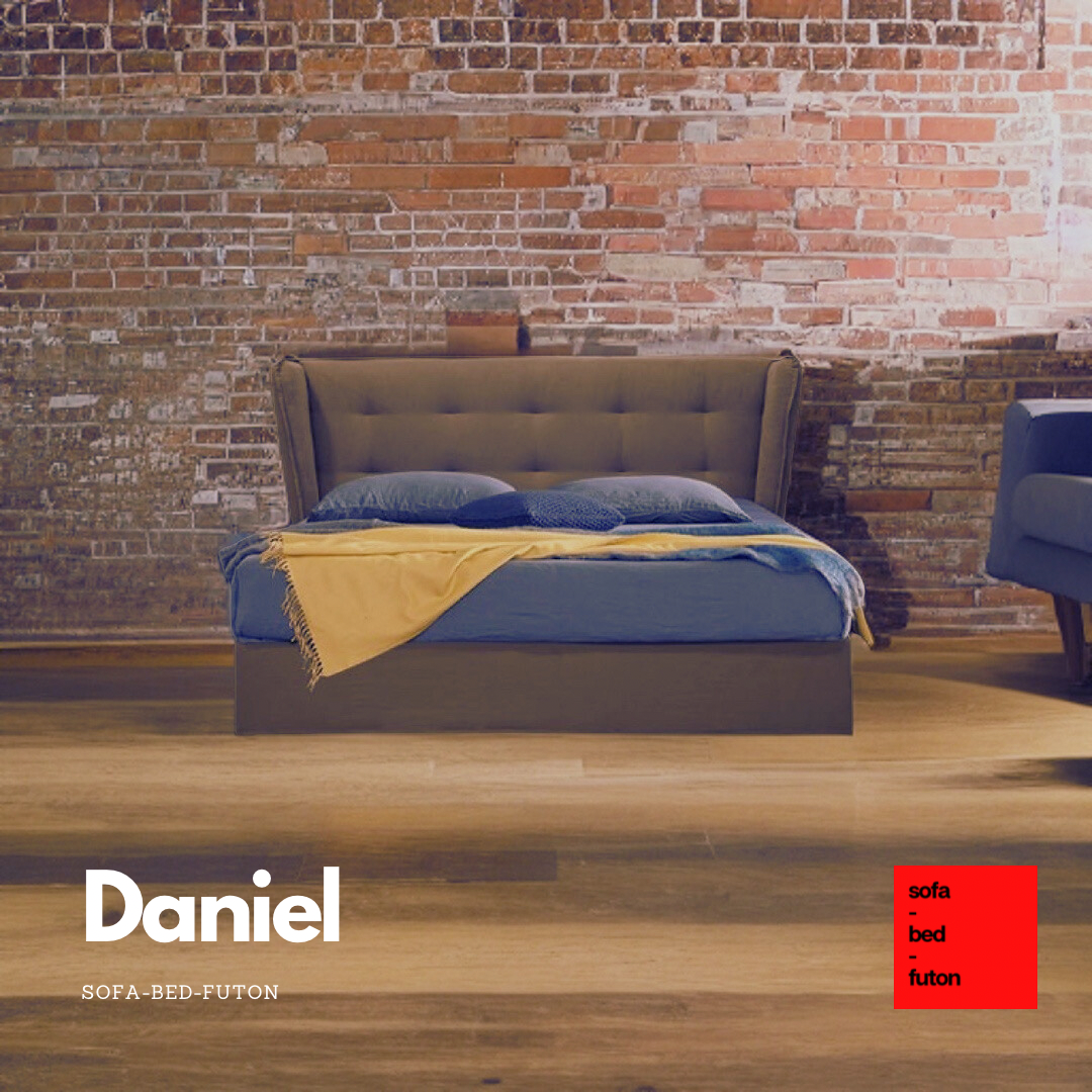 Daniel / Ντυμένο Κρεβάτι - sofa-bed-futon 