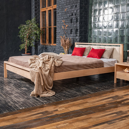 India Bed / Διπλό κρεβάτι μασίφ οξιά - sofa-bed-futon 