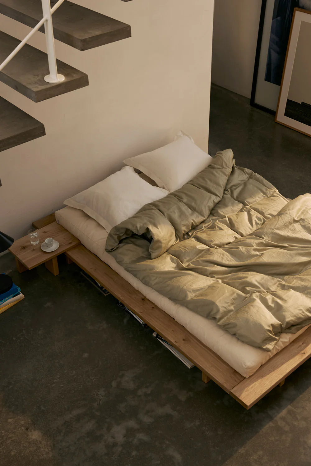 Japan Bed Oak Karup / Ιαπωνικό Κρεβάτι Δρυς