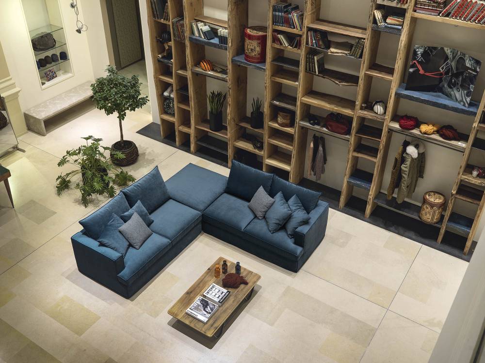 Καναπές γωνία-σαλόνι