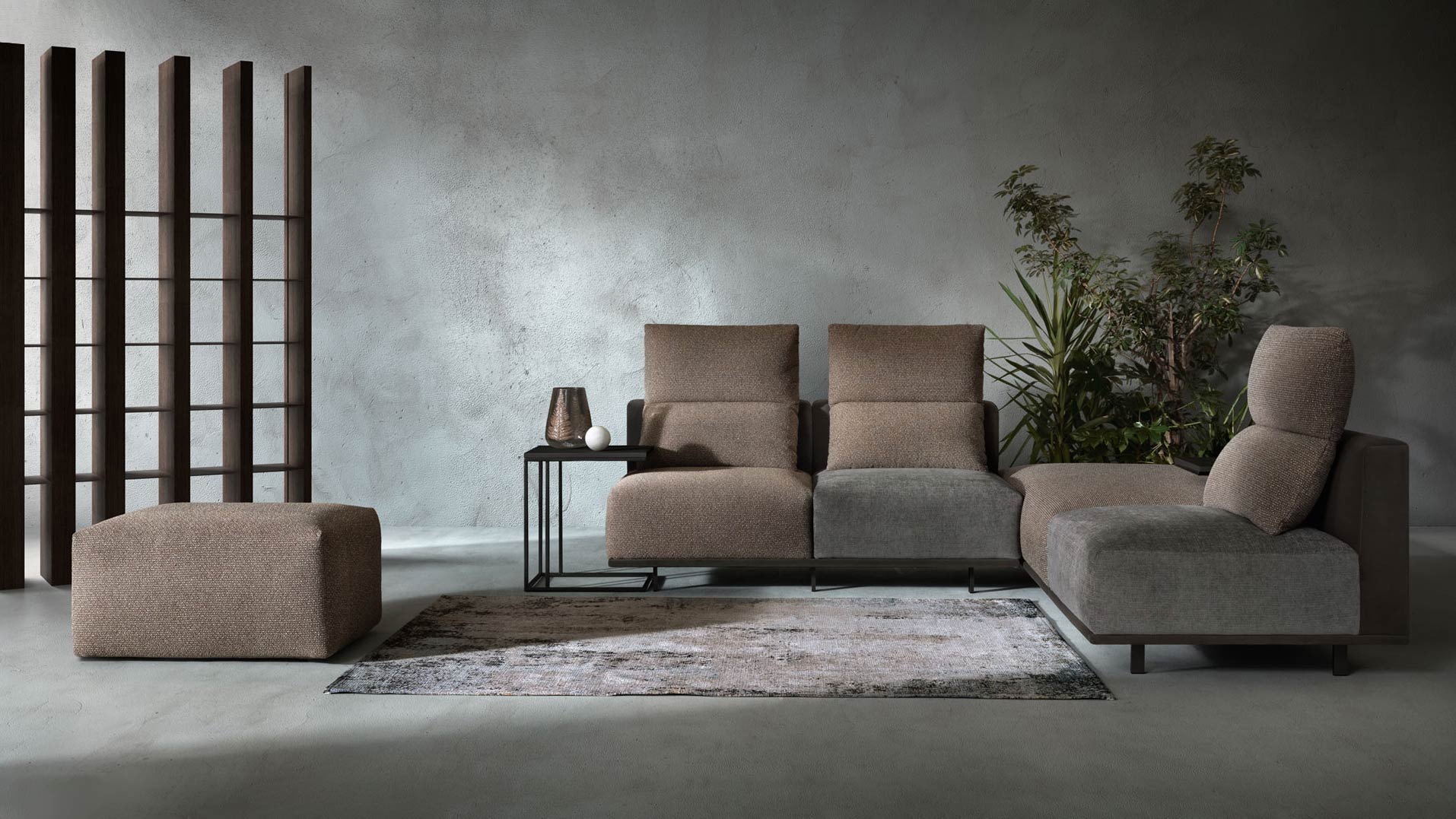 Ginny Καναπές Γωνία Samoa Divani