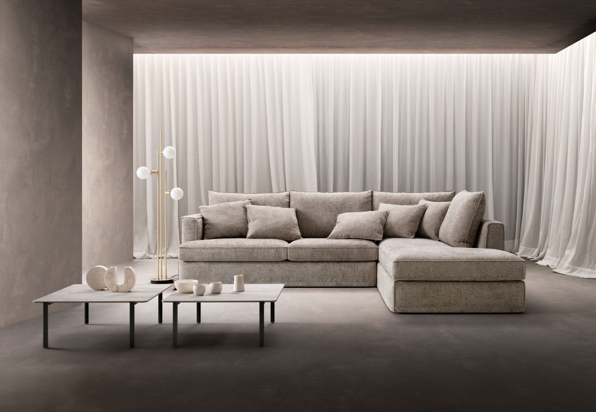 Καναπές γωνία-σαλόνι