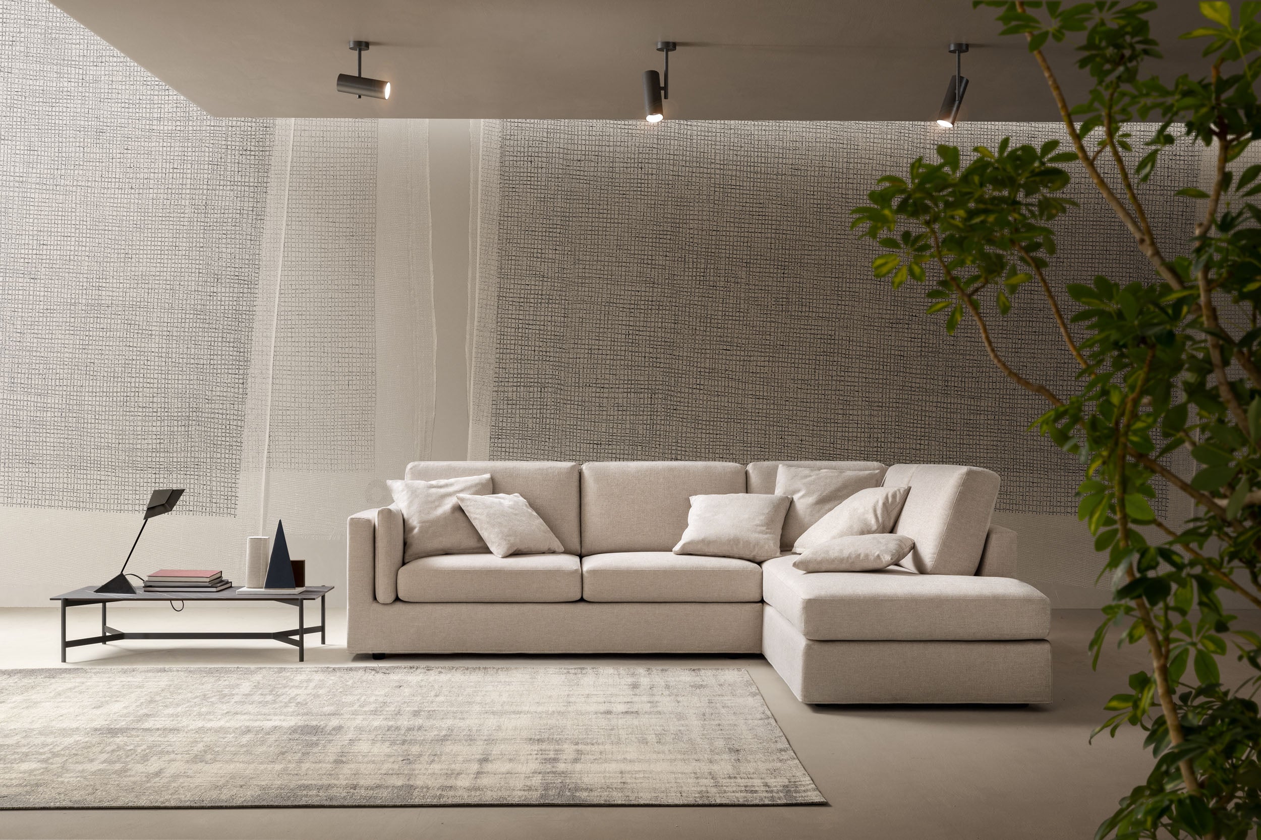 Sheer Καναπές Γωνία Samoa Divani