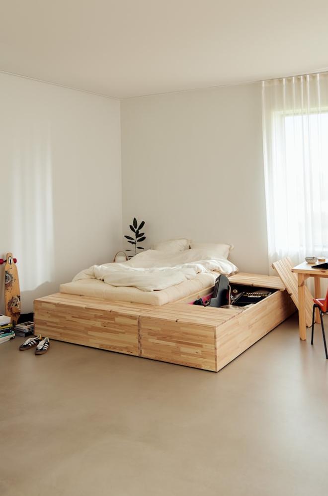 Basement Bed / Διπλό Κρεβάτι - sofa-bed-futon 