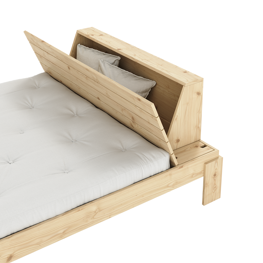 Layers Bed Headboard / Διπλό κρεβάτι - sofa-bed-futon 