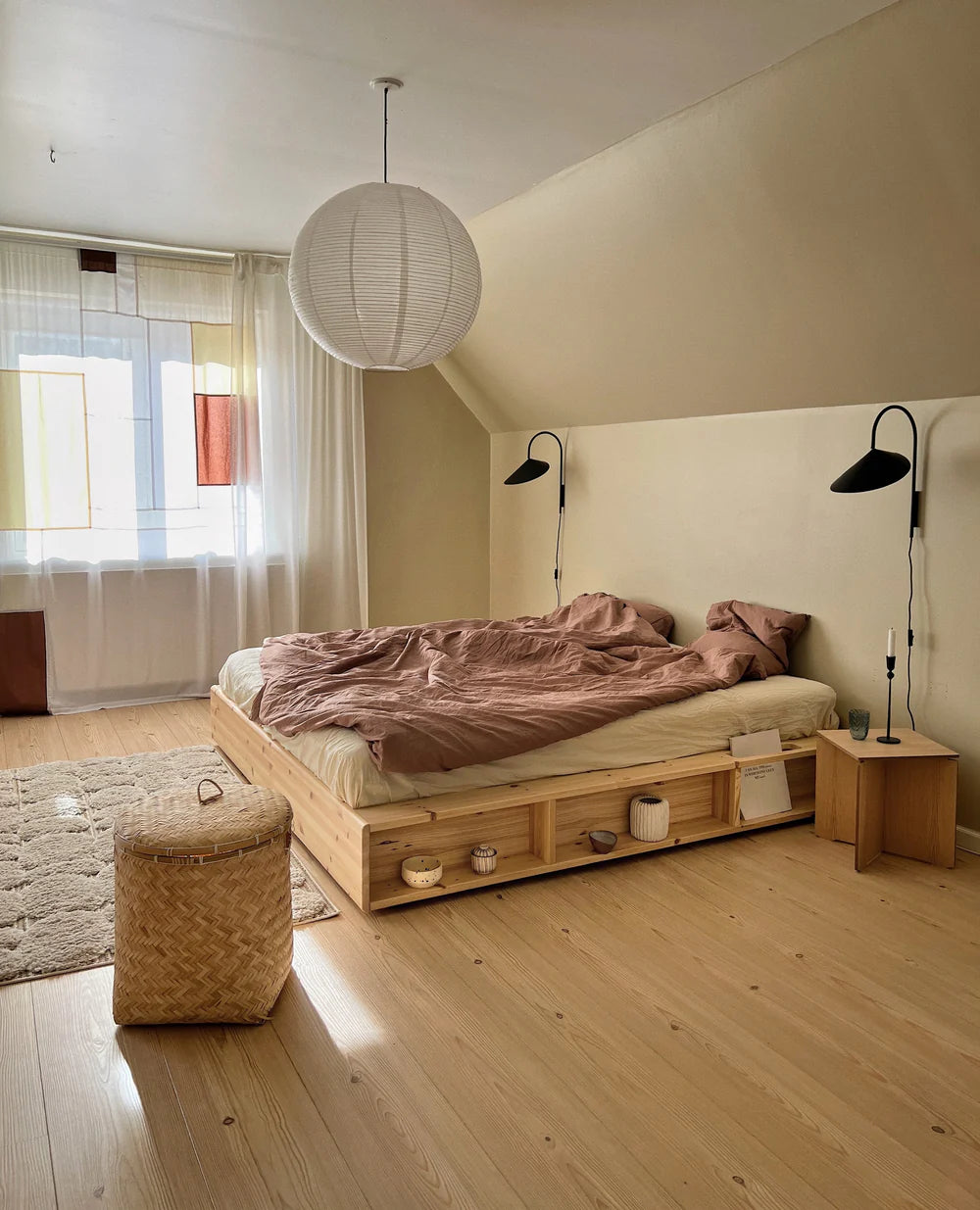 Ξύλινο Ιαπωνικό κρεβάτι Karup