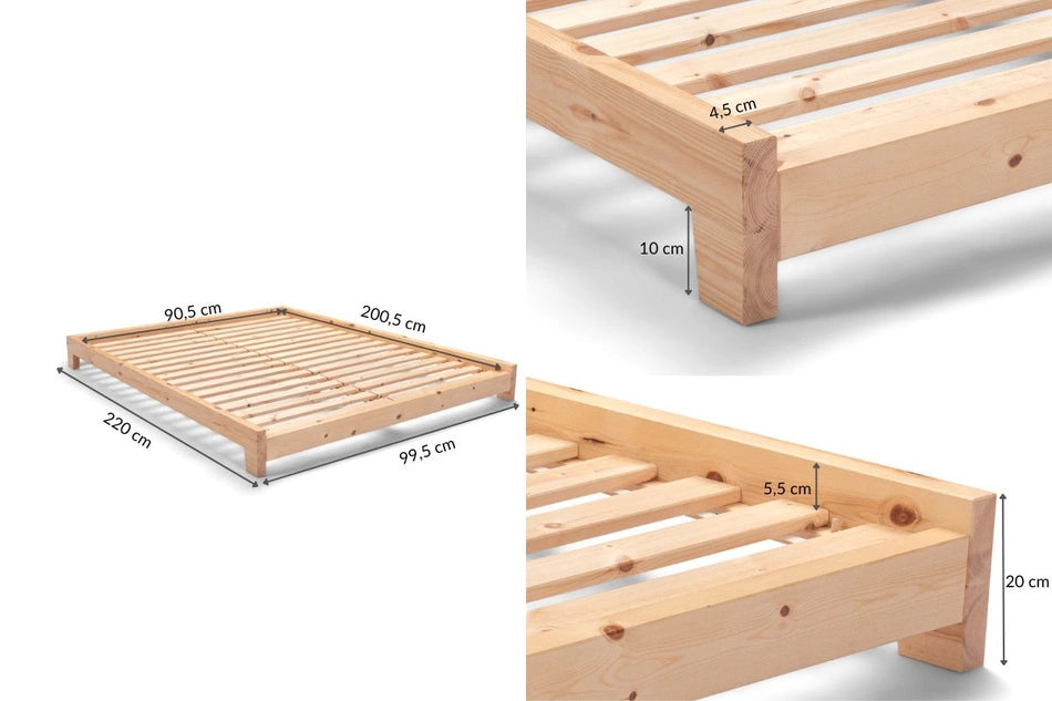 Meli Bed / Solid wood bed
