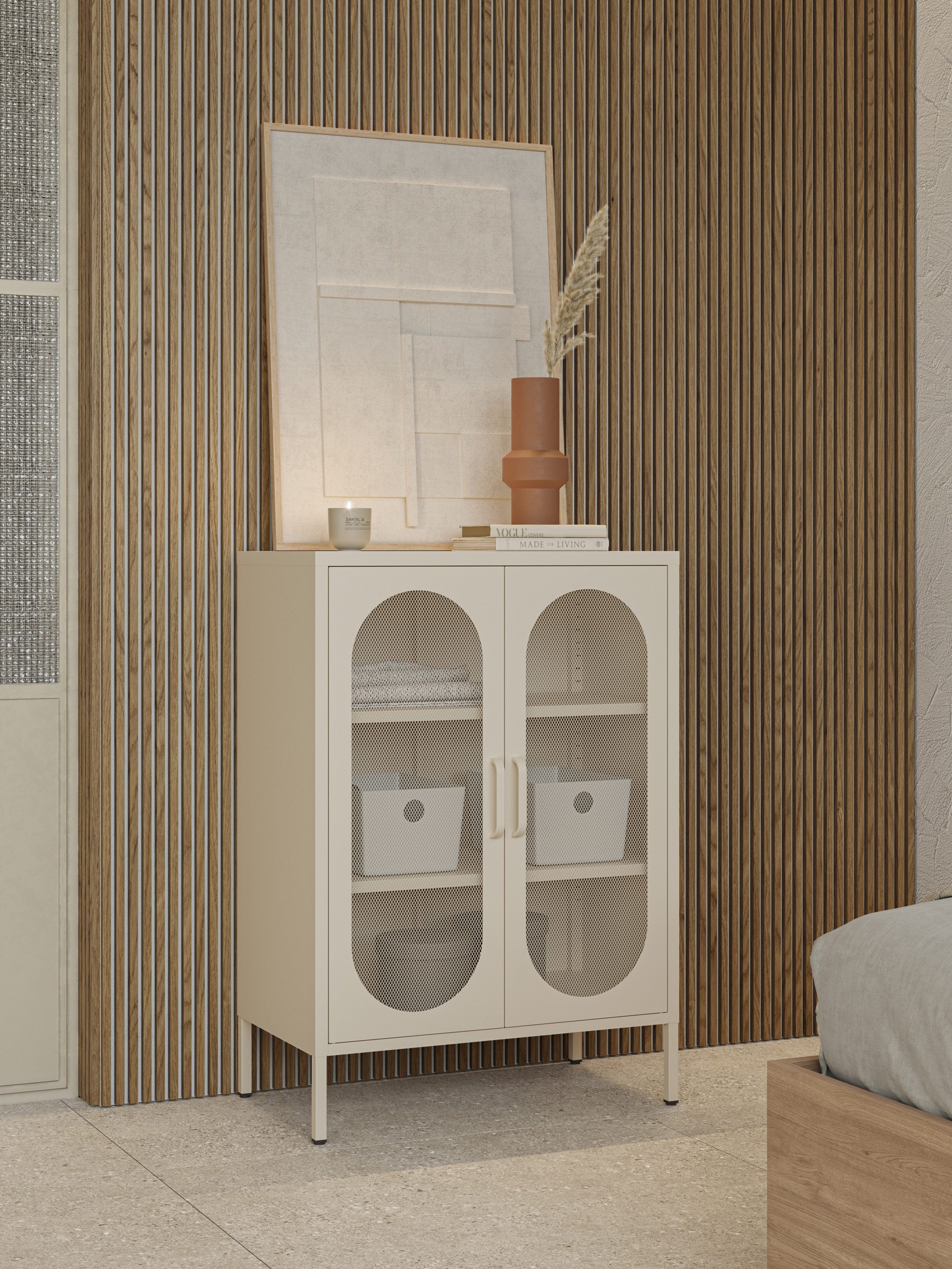 Diora Cabinet / Μεταλλικό Ντουλάπι με 2 Πόρτες