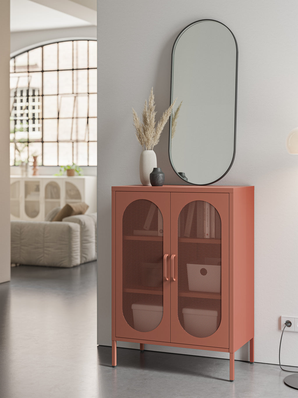 Diora Cabinet / Μεταλλικό Ντουλάπι με 2 Πόρτες