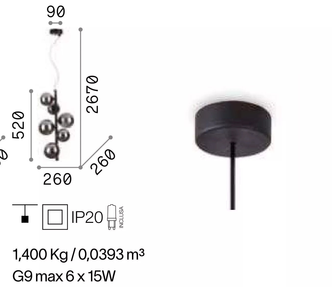 Perlage sp6 / Φωτιστικό Οροφής - sofa-bed-futon 
