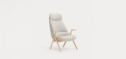 Dins Wood Armchair High / Πολυθρόνα - sofa-bed-futon 