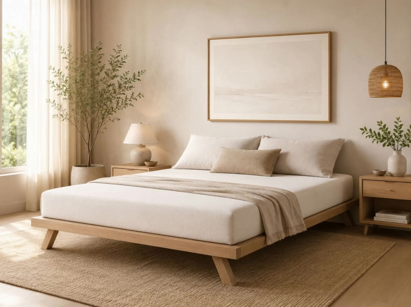 Marcus Bed / Κρεβάτι Οξιάς με Κεφαλάρι