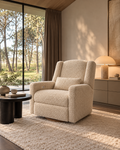 ROCKY electric recliner curly beige / Πολυθρόνα με ηλεκτρικό μηχανισμό ανάκλισης