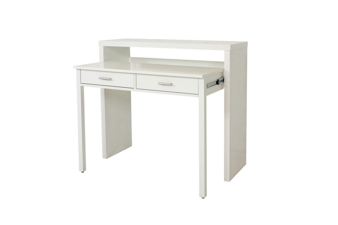 ΓΡΑΦΕΙΟ ΚΟΝΣΟΛΑ ΜΕ 2 ΣΥΡΤΑΡΙΑ ΛΕΥΚΟ