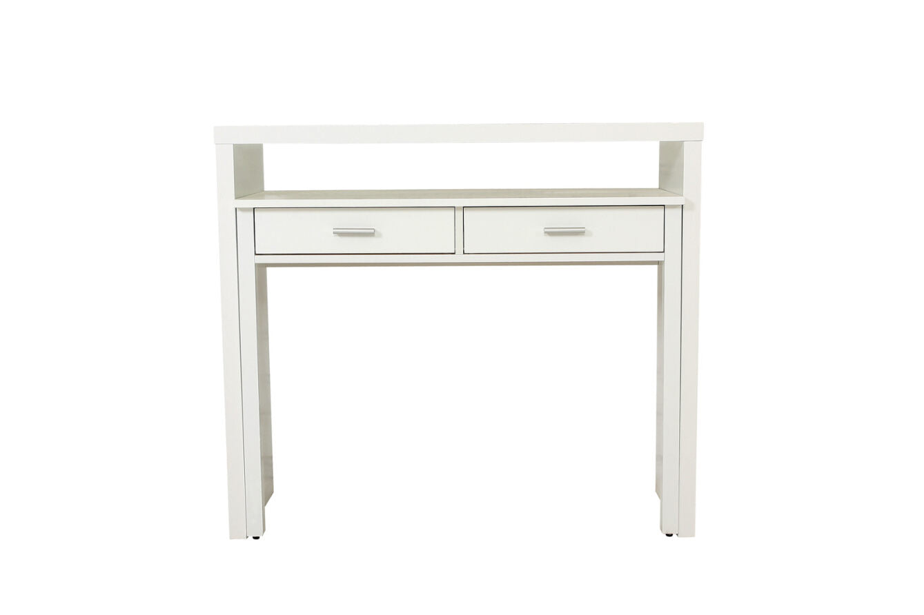 ΓΡΑΦΕΙΟ ΚΟΝΣΟΛΑ ΜΕ 2 ΣΥΡΤΑΡΙΑ ΛΕΥΚΟ