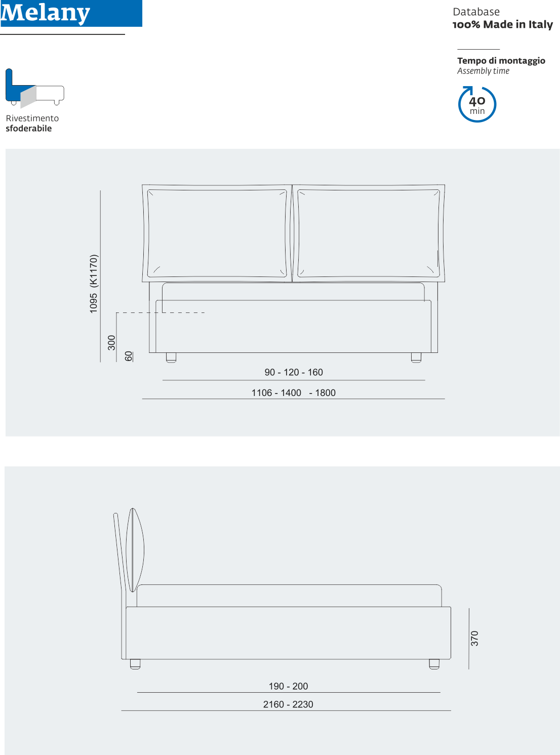 Melany / Ντυμένο Κρεβάτι Noctis - sofa-bed-futon 