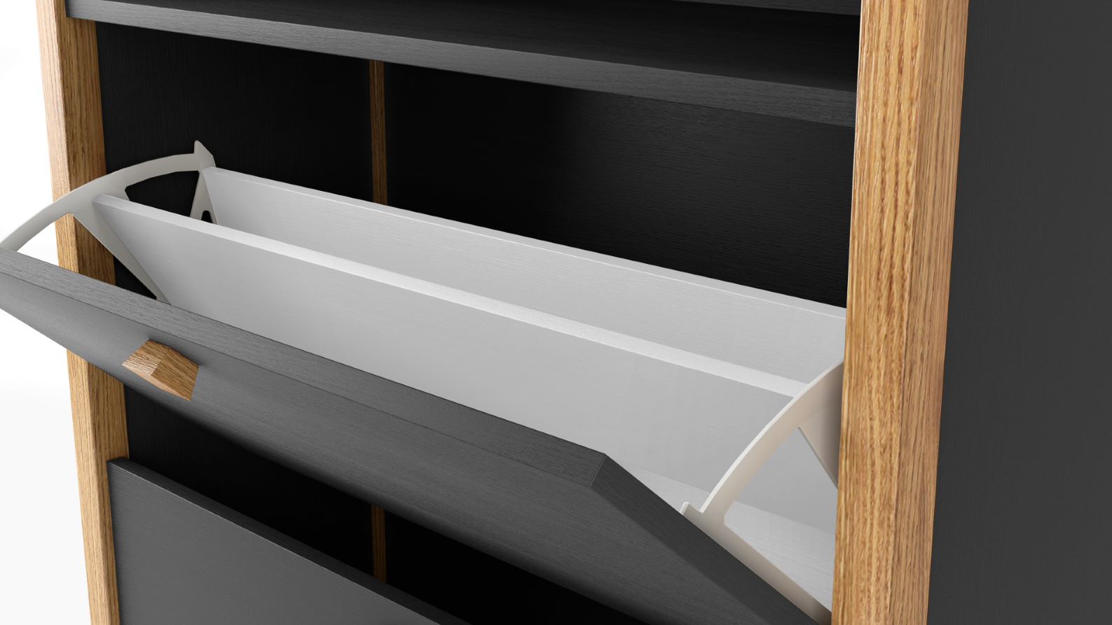 SHOES-1 / Παπουτσοθήκη με 2 πόρτες - sofa-bed-futon 