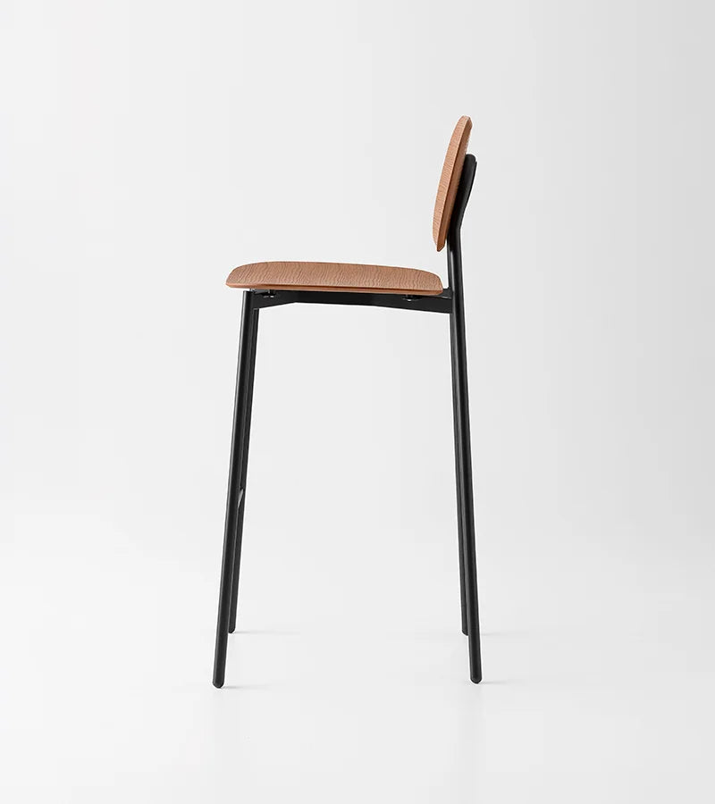 TATA YOUNG VENEERED Σκαμπό ξύλο-μέταλλο Pointhouse