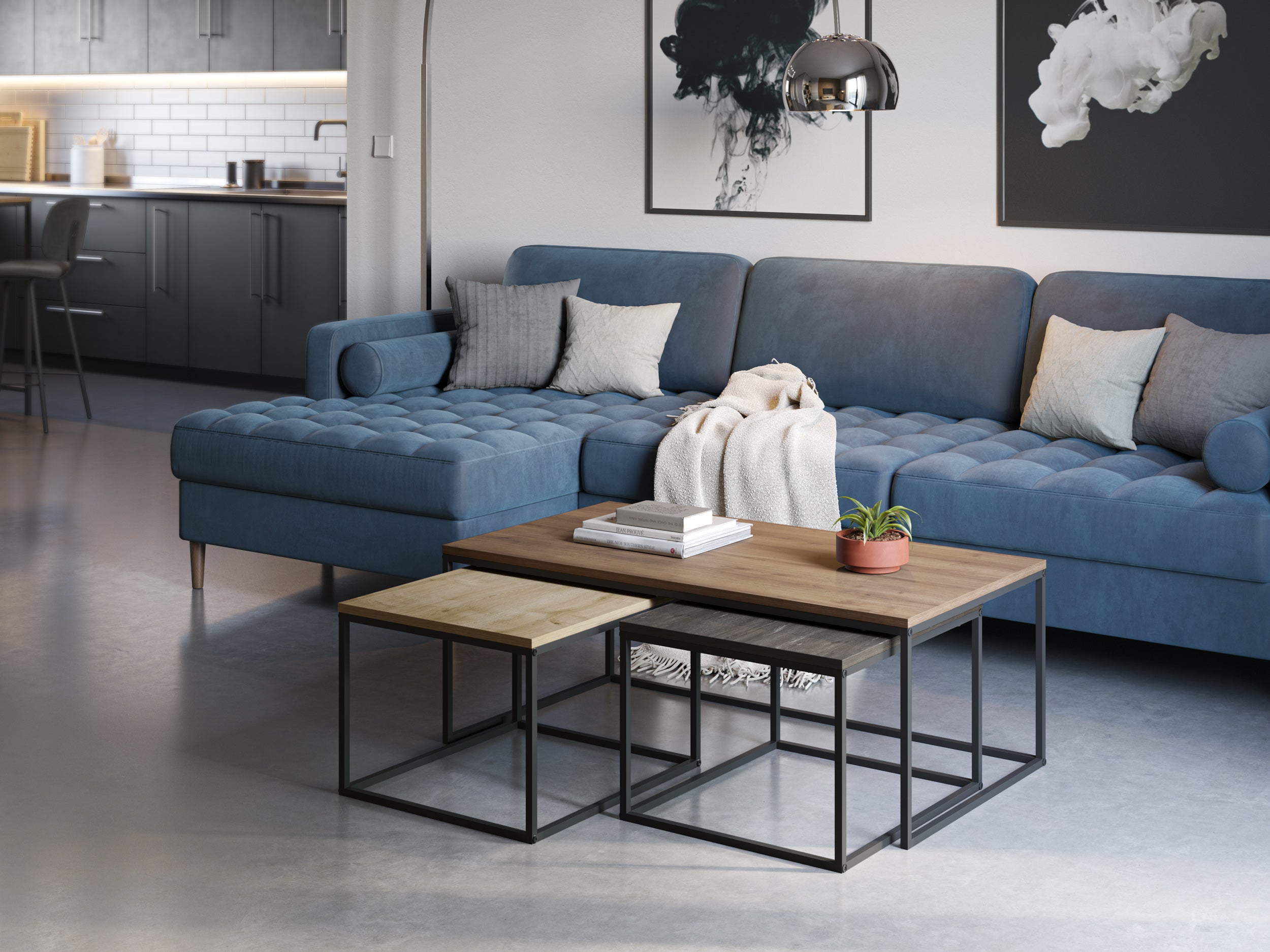 Camelia / Τραπεζάκι Σαλονιού Σετ - sofa-bed-futon 