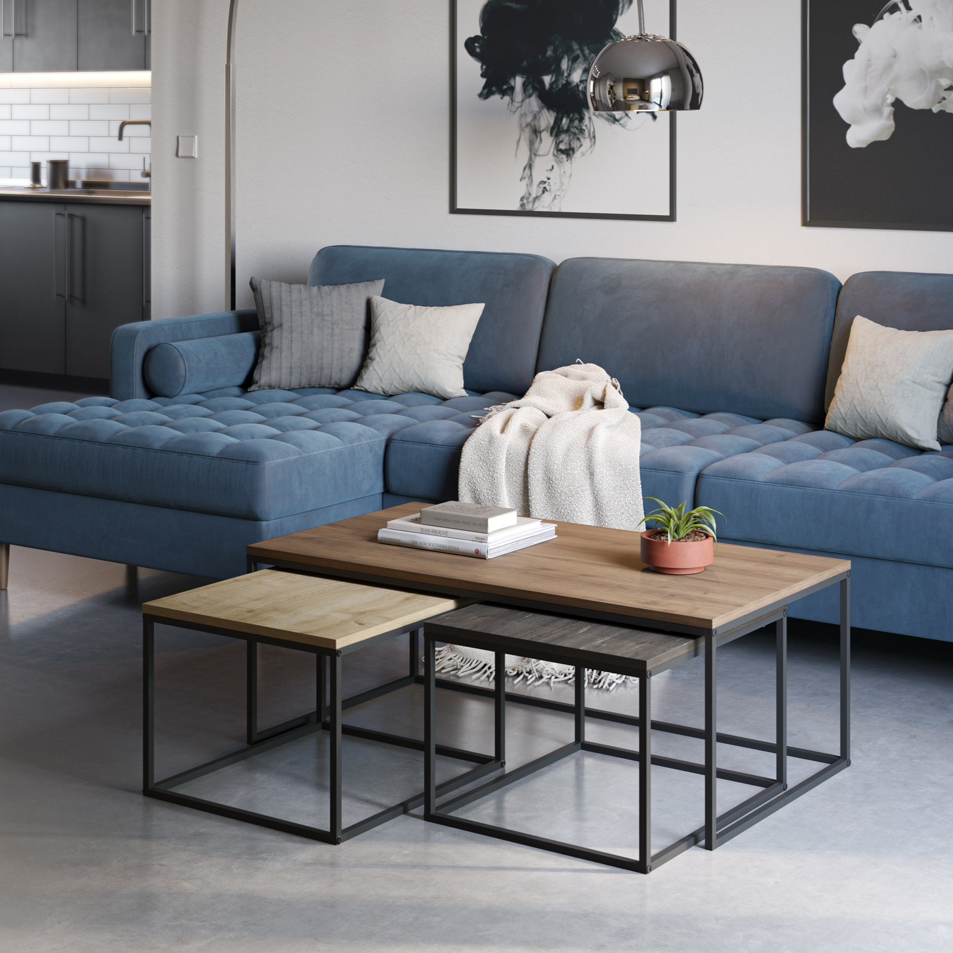 Camelia / Τραπεζάκι Σαλονιού Σετ - sofa-bed-futon 