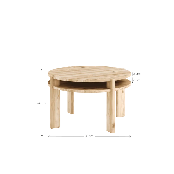 Tuck Coffee Table Round Karup / Τραπεζάκι Σαλονιού