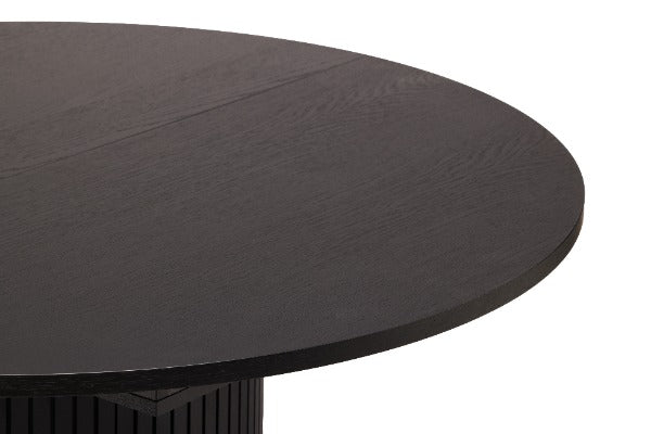 Toscana 120 Extendable Round Dining Table Oak / Επεκτεινόμενο τραπέζι - sofa-bed-futon 