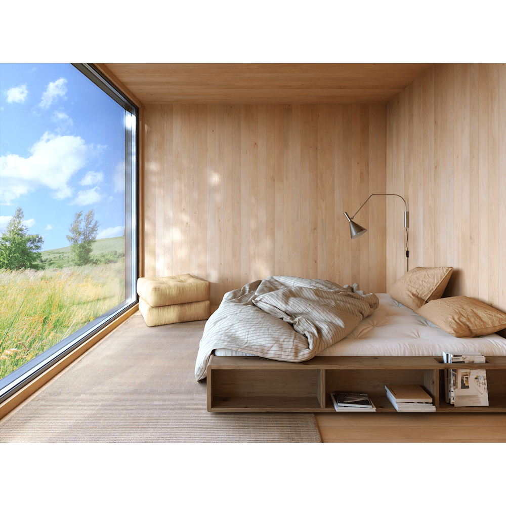 ZIGGY BED KARUP DESIGN ΙΑΠΩΝΙΚΟ ΚΡΕΒΑΤΙ ΜΕ ΡΑΦΙΑ