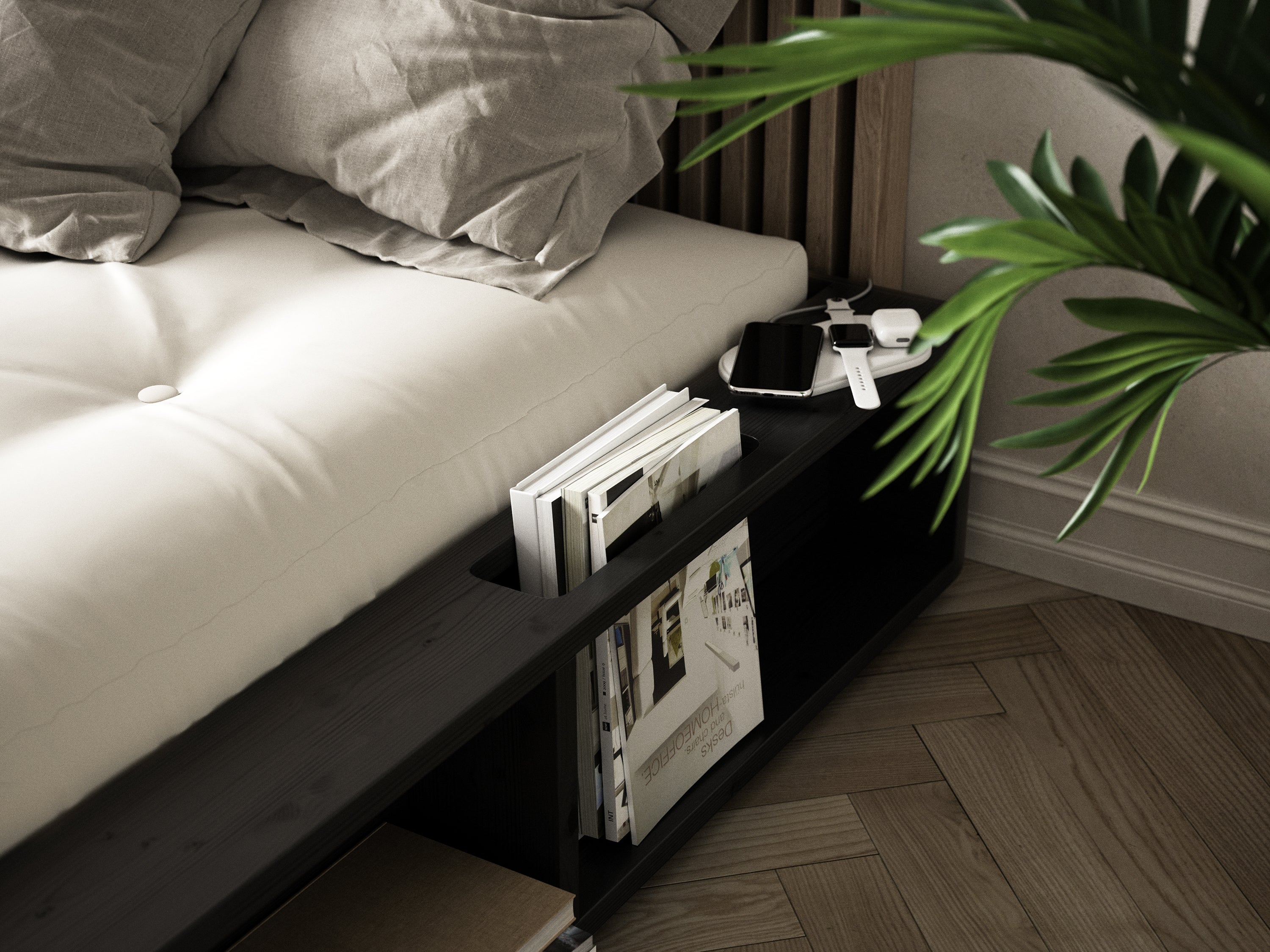 ZIGGY BED KARUP DESIGN ΙΑΠΩΝΙΚΟ ΚΡΕΒΑΤΙ ΜΕ ΡΑΦΙΑ