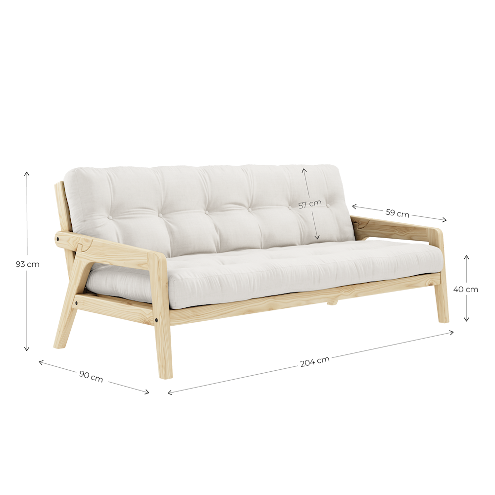 GRAB SOFA BED FUTON KARUP DESIGN ΚΑΝΑΠΕΣ ΚΡΕΒΑΤΙ ΜΕ ΣΤΡΩΜΑ ΦΟΥΤΟΝ