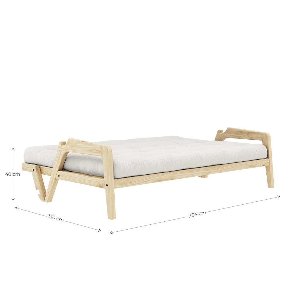 GRAB SOFA BED FUTON KARUP DESIGN ΚΑΝΑΠΕΣ ΚΡΕΒΑΤΙ ΜΕ ΣΤΡΩΜΑ ΦΟΥΤΟΝ