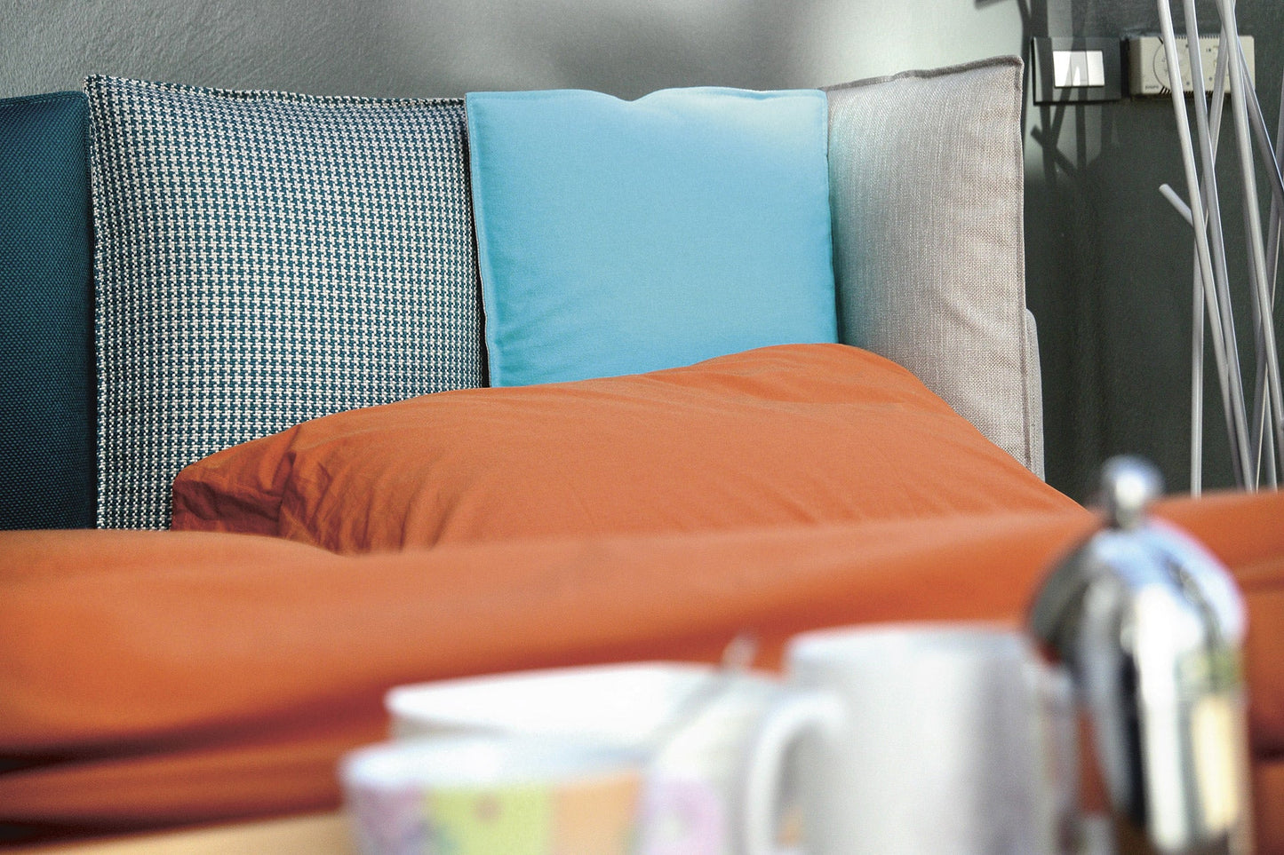 Διπλό ντυμένο κρεβάτι Noctis
