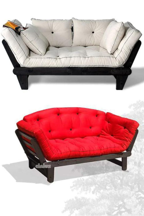 SOLE futon sofa-bed 2 seater / Διθέσιος καναπές-κρεβάτι φουτόν. - sofa-bed-futon 