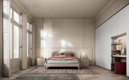 Διπλό ξύλινο κρεβάτι Colombini Casa
