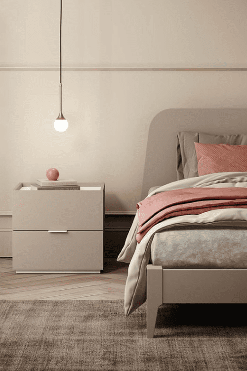 Διπλό ξύλινο κρεβάτι Colombini Casa